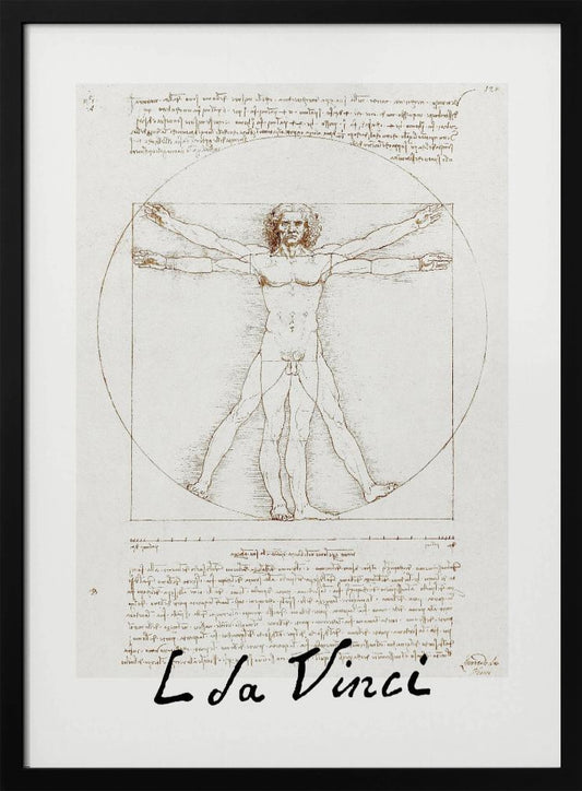 Vitruvian Man Signature - Poster / Art Print