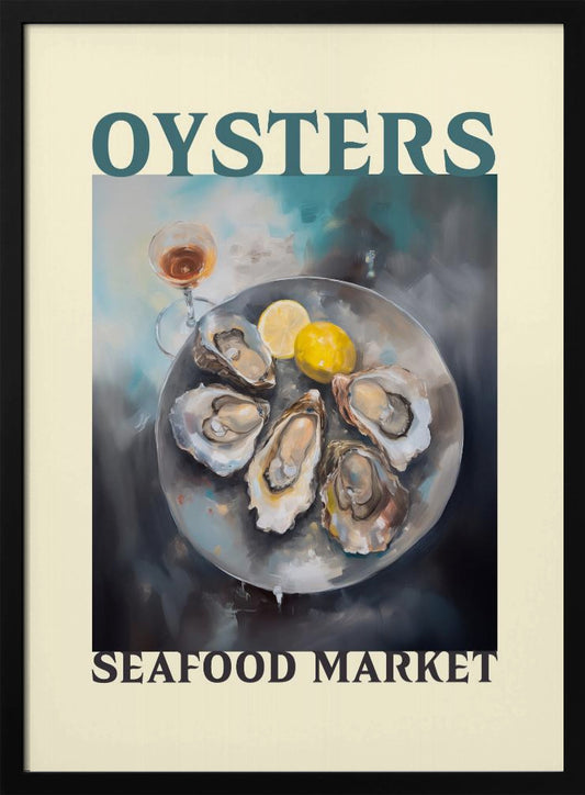 Oysters Seafood Market - Poster / Art Print