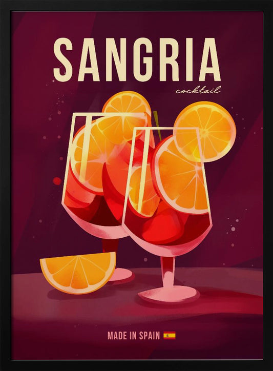 Sangria Cocktail - Poster / Art Print