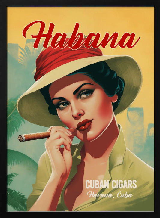 Habana - Cuban Cigars - Poster / Art Print