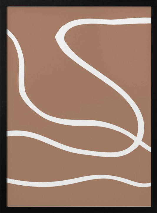 Abstract Mocha - Poster / Art Print