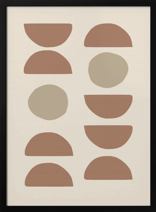 Shapes Mocha - Poster / Art Print