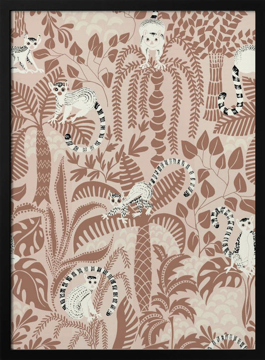 Jungle adventure Mocha Mousse - Poster / Art Print