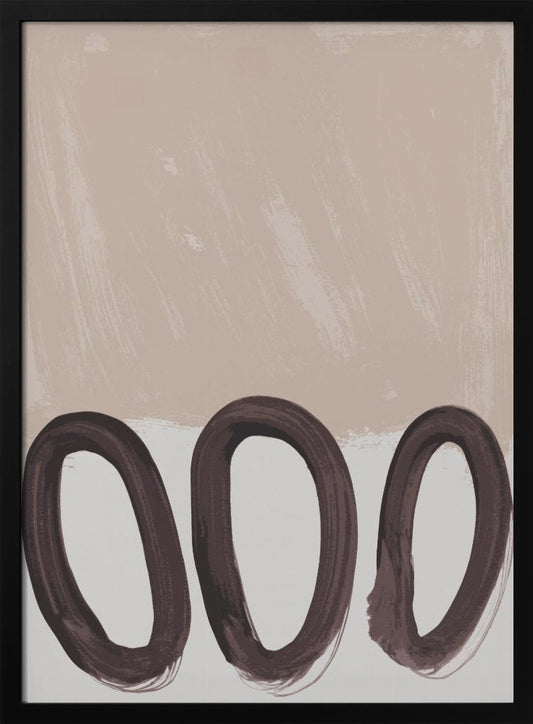 Loops mocha mousse - Poster / Art Print