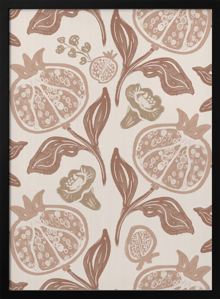 Pomegranates Pattern - Poster / Art Print