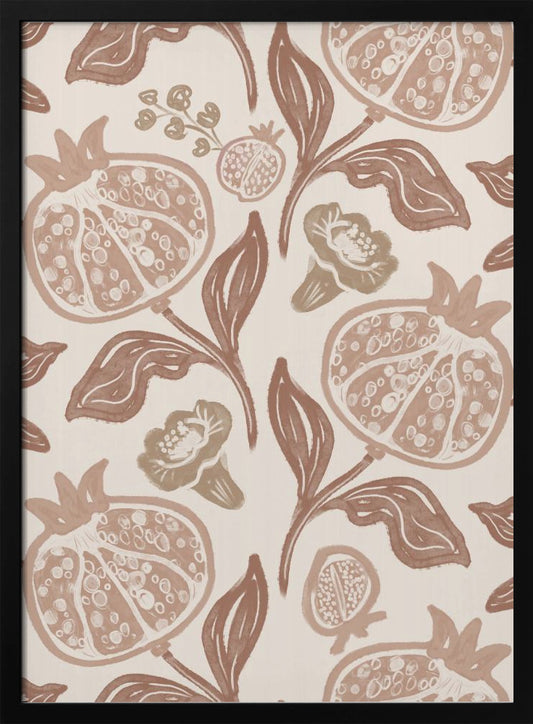 Pomegranates Pattern - Poster / Art Print