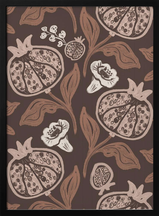 Pomegranates Pattern - Poster / Art Print