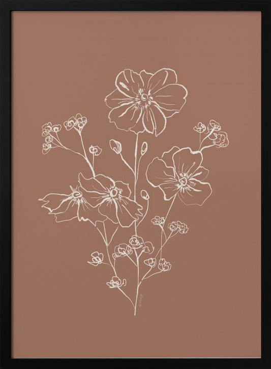 Wild Roses Bouquet - Poster / Art Print