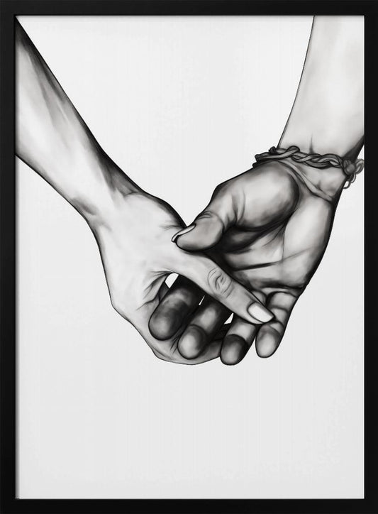Holding Hands - Poster / Art Print