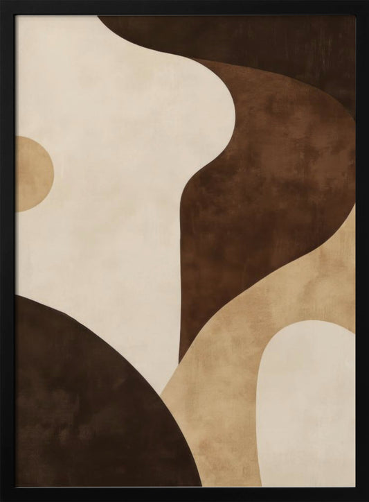 Brown Tones Geometric 2 - Poster / Art Print