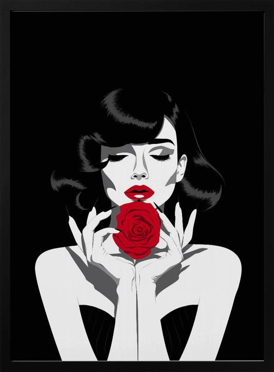 The Red Rose - Poster / Art Print