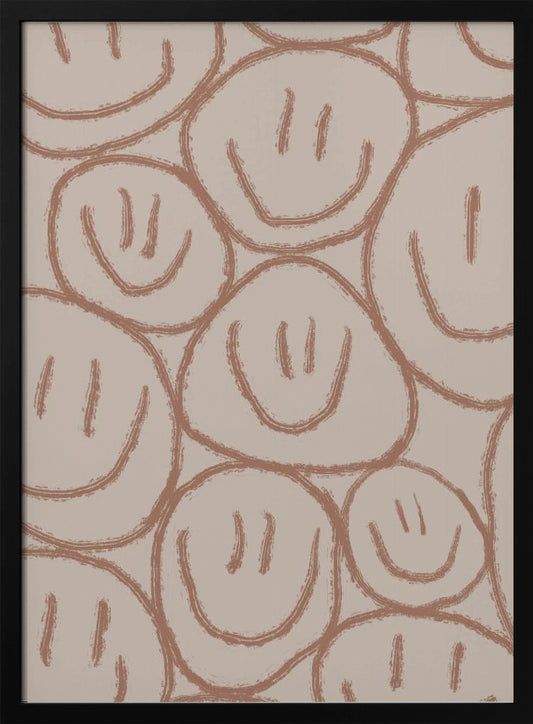 Many Smiles Brown - Poster / Art Print