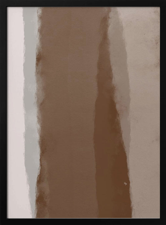 Abstract Mocha Linearity - Poster / Art Print