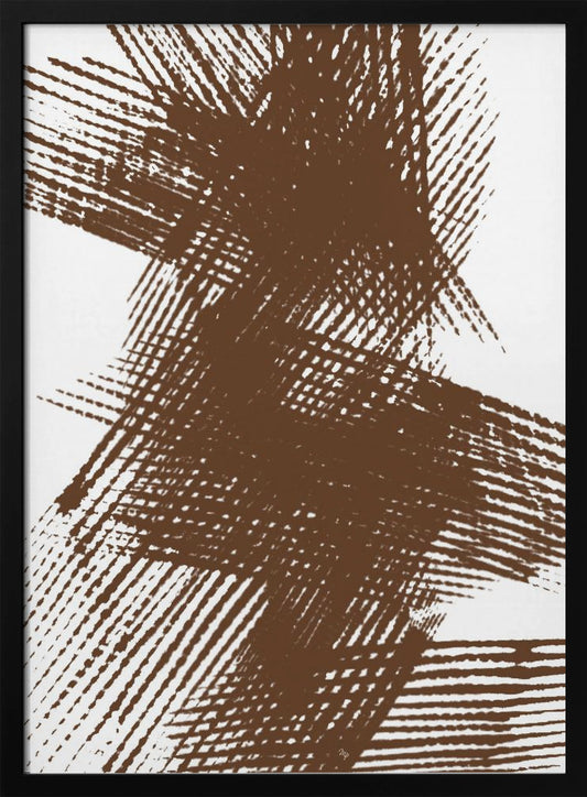 Abstract Brown Lines - Poster / Art Print