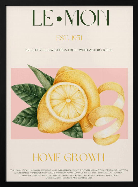 Lemon print - Poster / Art Print