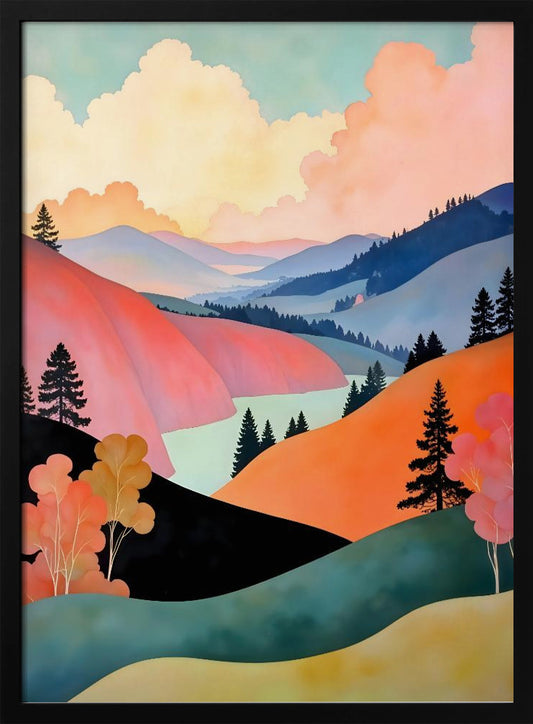 Romance of the Hills Art Print - Poster / Art Print