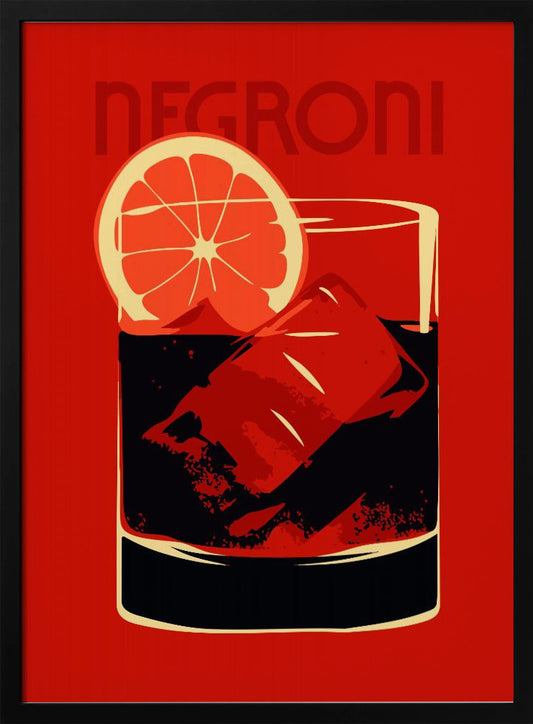 Negroni Red - Poster / Art Print