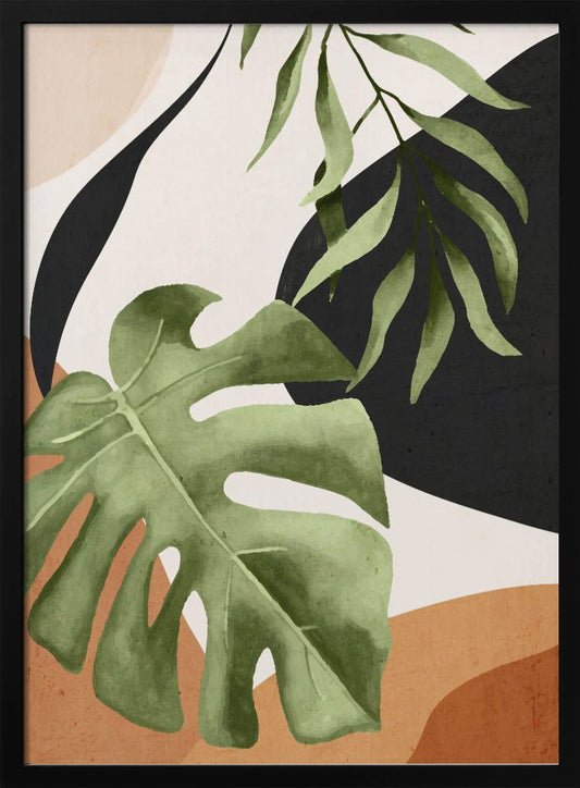 Abstract Art Tropical Leaves 23 - Poster / Art Print