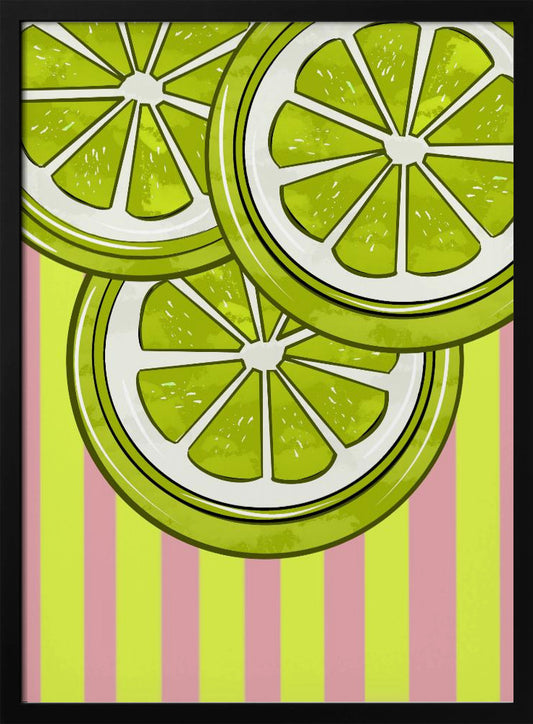 Lime On Pink - Poster / Art Print