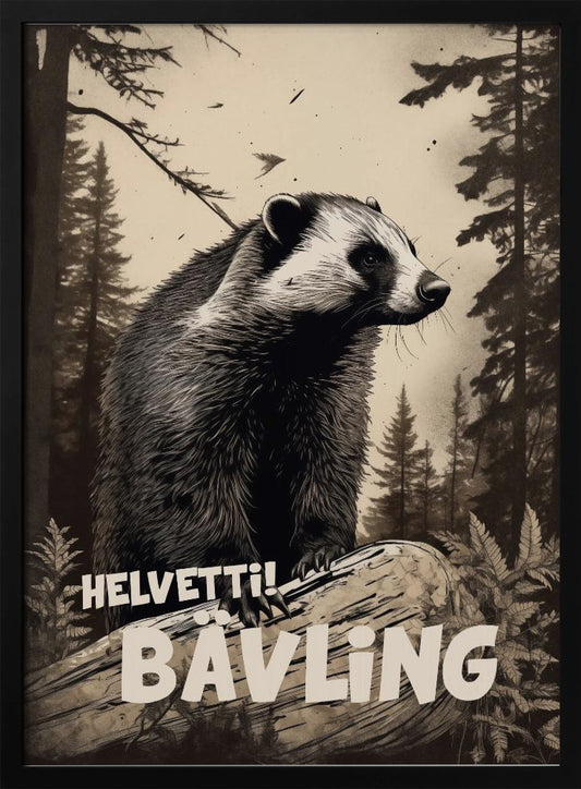 Helvetti Bävling - Poster / Art Print