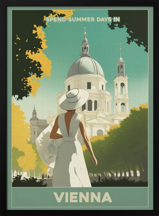 Vienna Summer Stroll - Poster / Art Print