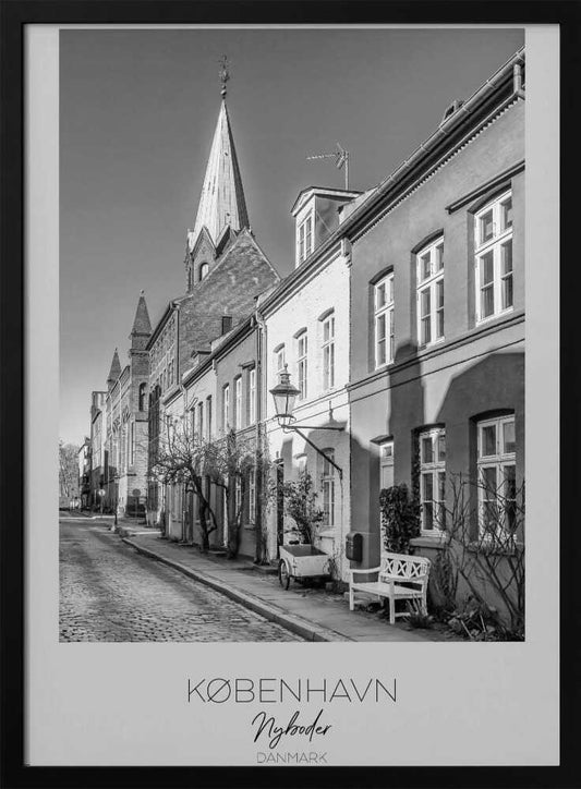 Charming Street In Nyboder - Poster / Art Print