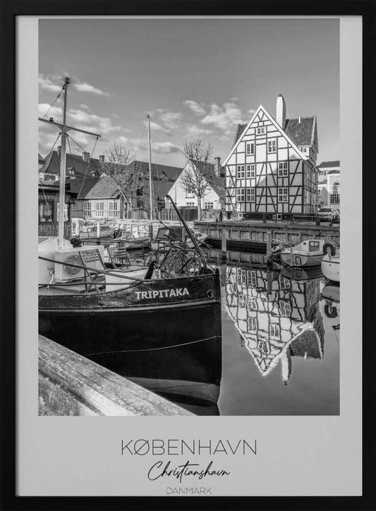 Boats Docked At The Canal - Poster / Art Print