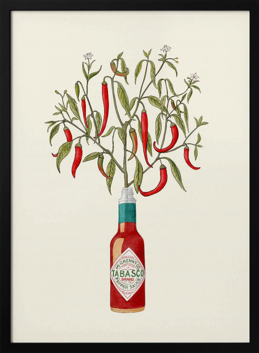 Chili Pepper Plant - Poster / Art Print