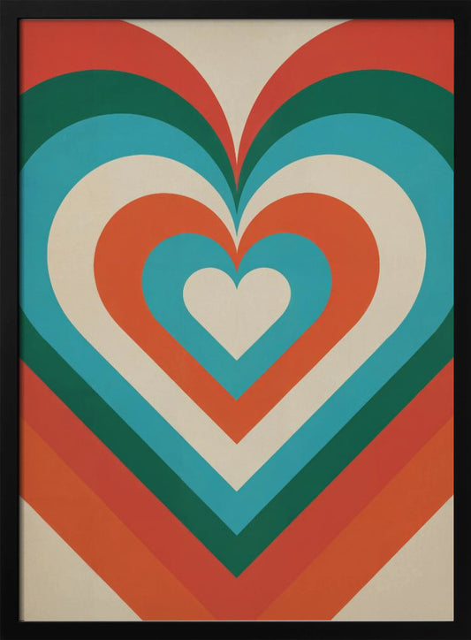 Concentric Hearts - Poster / Art Print