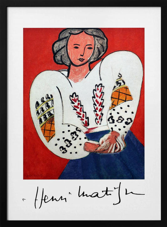 Henri Matisse, La Camicetta Romena, 1940 - Poster / Art Print