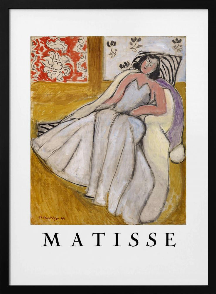 Jeune Femme à La Pelisse Blanche - Poster / Art Print