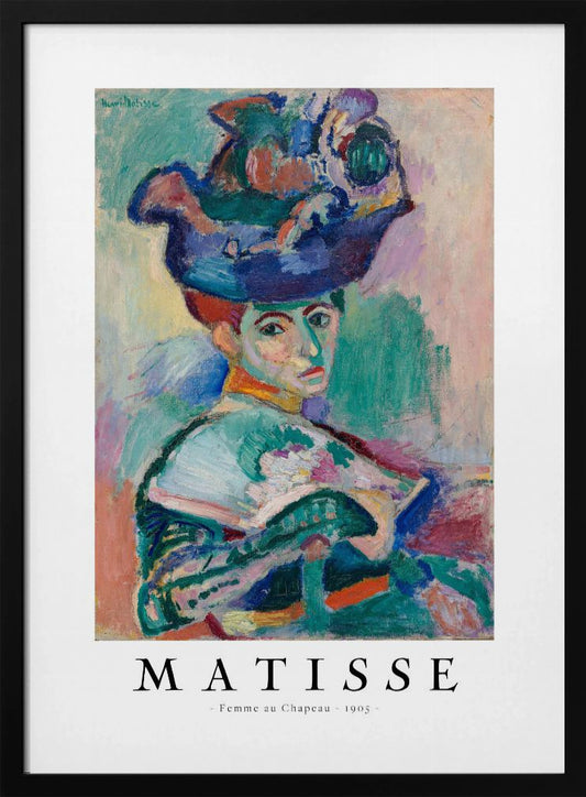 Woman With Hat 1905 - Poster / Art Print