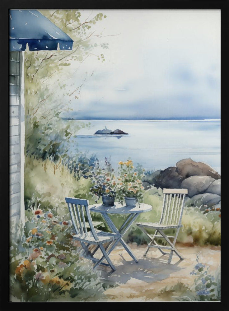Summer Theme In Watercolor No 7 - Poster / Art Print