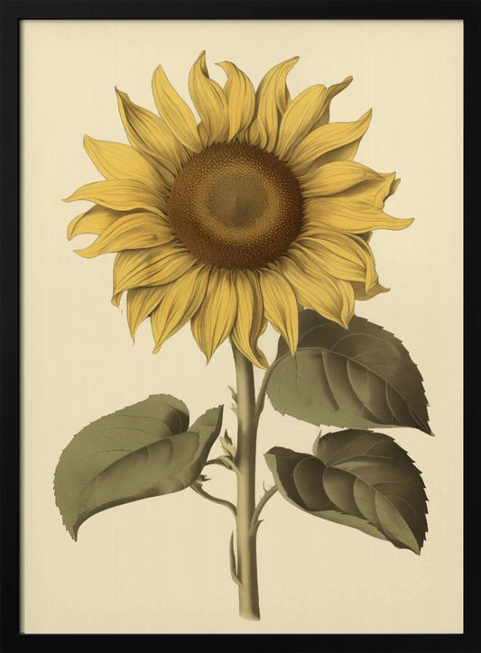 Vintage Sunflower - Poster / Art Print