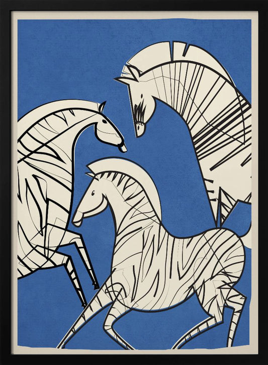 Abstract Zebras - Poster / Art Print