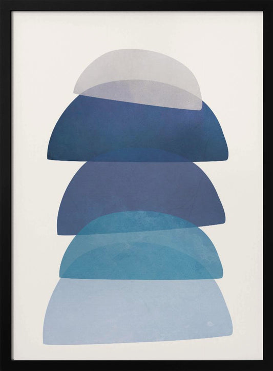 Blue Stack 01 - Poster / Art Print