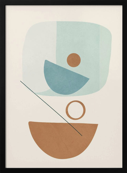 Azzurro Shapes No.4 - Poster / Art Print
