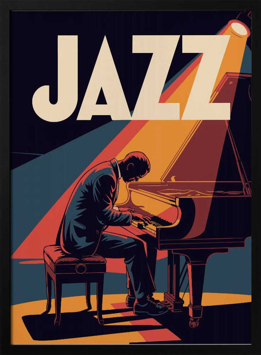 Jazz Pianist - Poster / Art Print