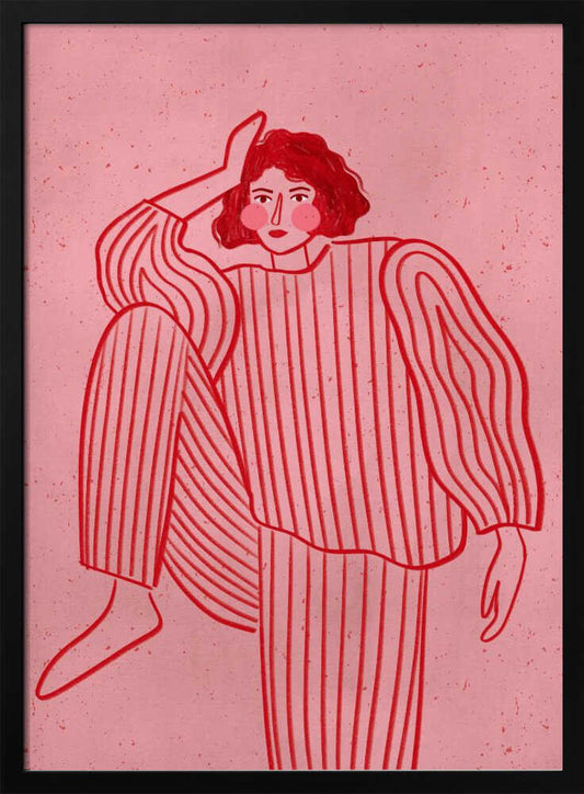 The Woman With the Striped Pyjama - Poster / Art Print