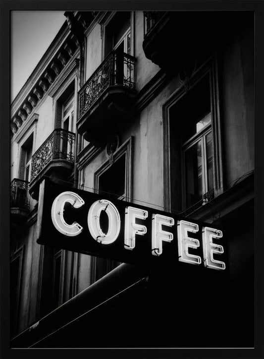 Vintage Coffee Sign No 2 - Poster / Art Print