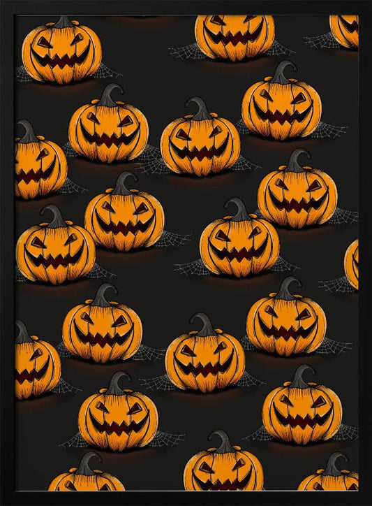 Halloween Jack-O-Lanterns - Poster / Art Print