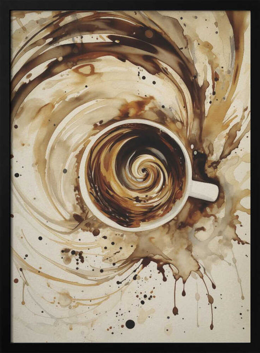 Swirling Coffee - Poster / Art Print