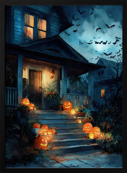 Halloween Scene (3) - Poster / Art Print