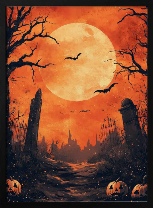 Halloween Scene (10) - Poster / Art Print