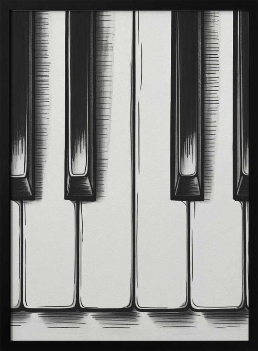 Piano Keys - Poster / Art Print