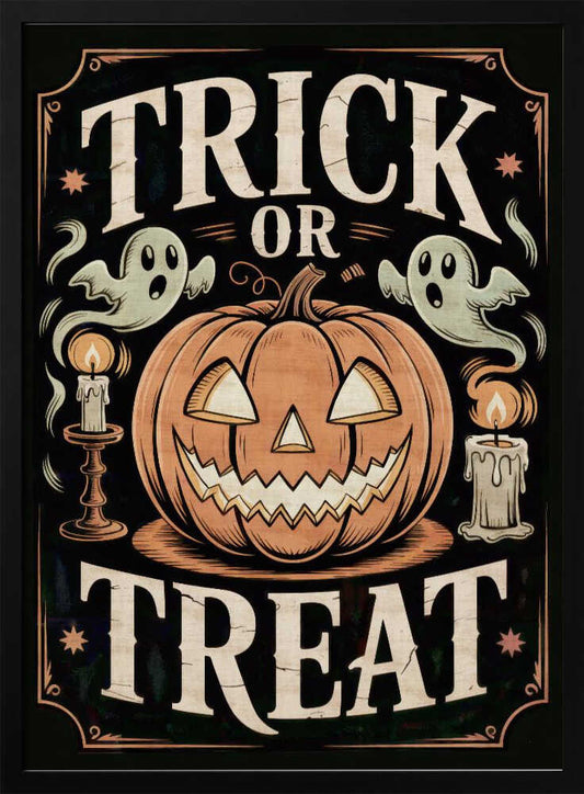 Halloween Trick or Treat - Poster / Art Print