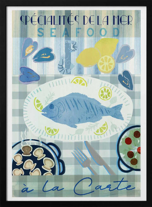 Spécialités de la Mer: Seafood à la Carte - Poster / Art Print