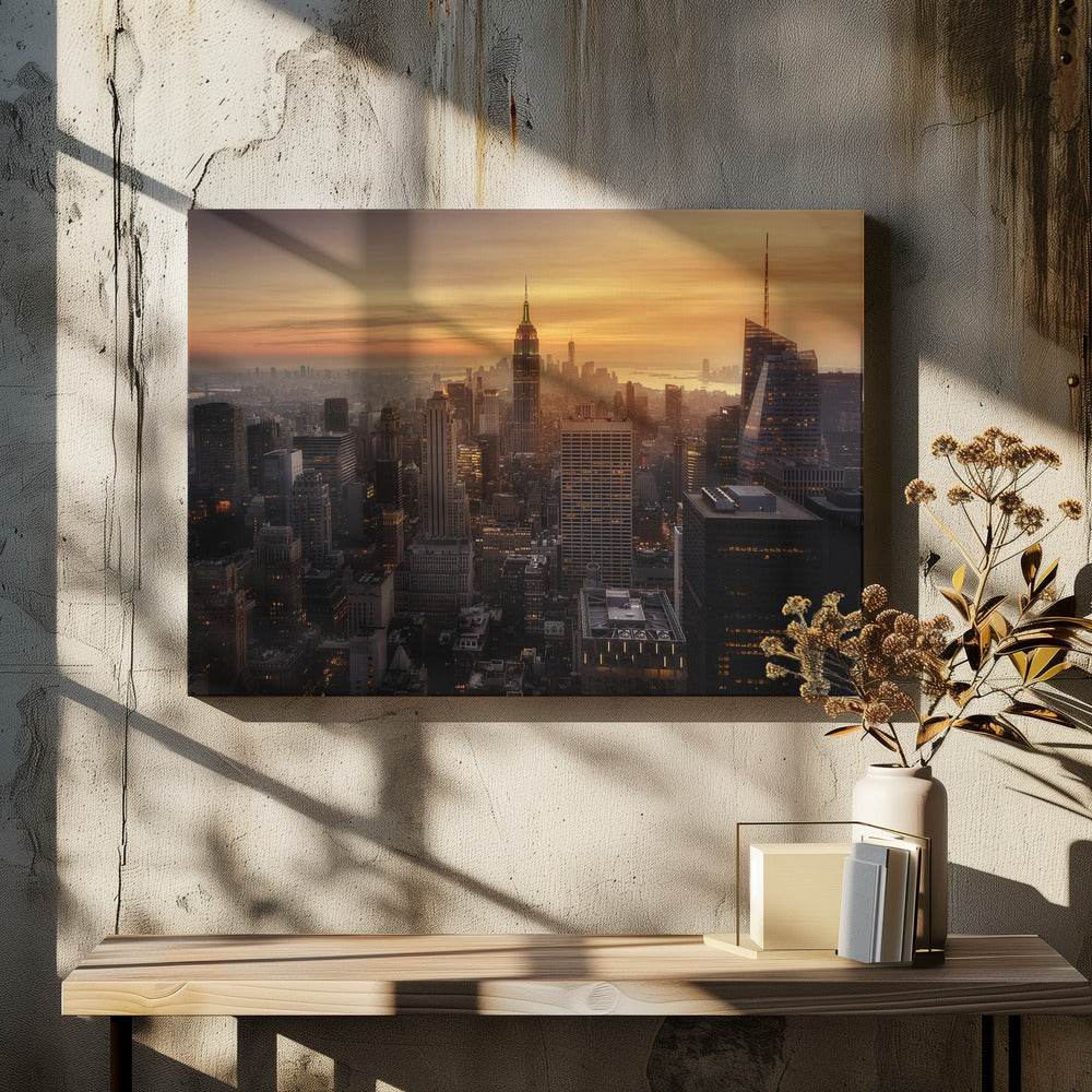 Manhattan's light - Poster / Art Print