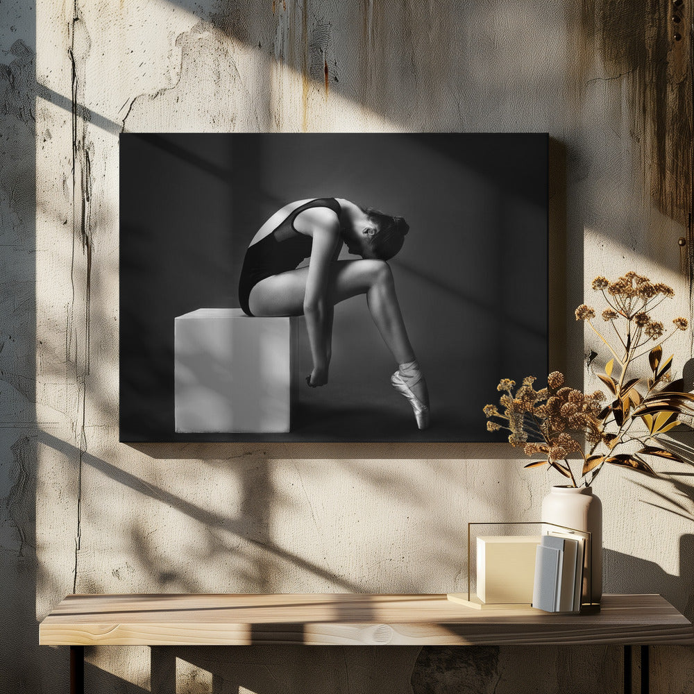 The nymph (the ballerina on the cube) - Poster / Art Print