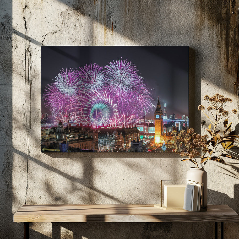 New Year Fireworks - Poster / Art Print